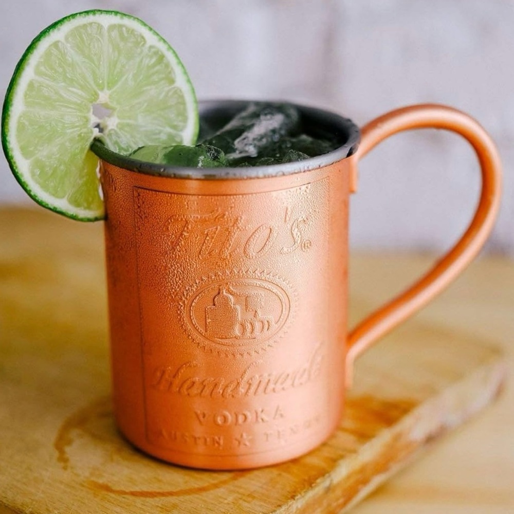 Orange Copper Dining Mugs for Cocktails